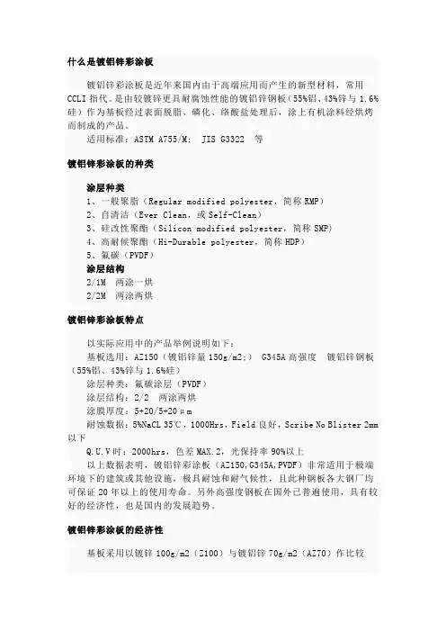 什么是镀铝锌彩涂板