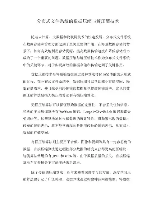 分布式文件系统的数据压缩与解压缩技术(八)