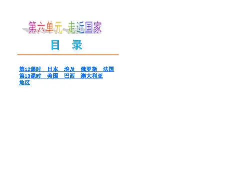 中考湘教地理中考复习方案课件第六讲 走近国家(共53张PPT)