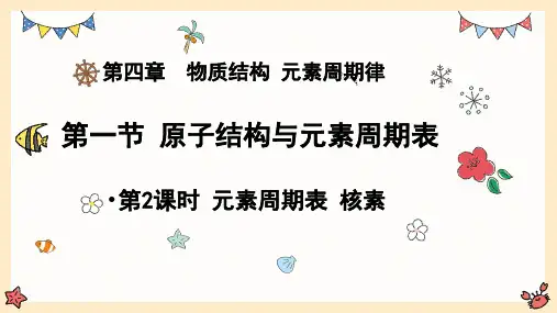 4.1.2元素周期表、核素课件-人教版高中化学必修第一册