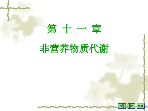 非营养物质代谢