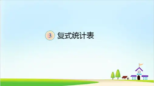 复式统计表ppt4人教版