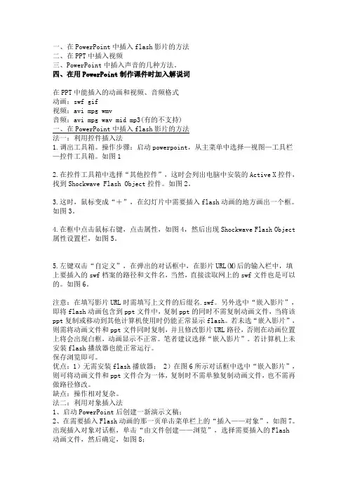 PPt技巧ppt中插入视频动画
