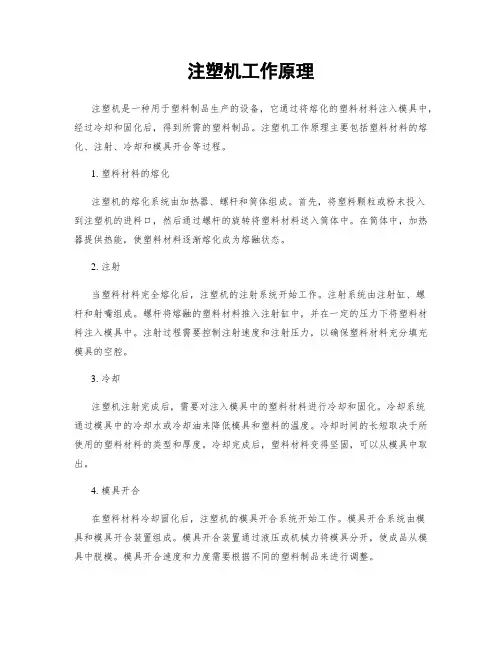 注塑机工作原理