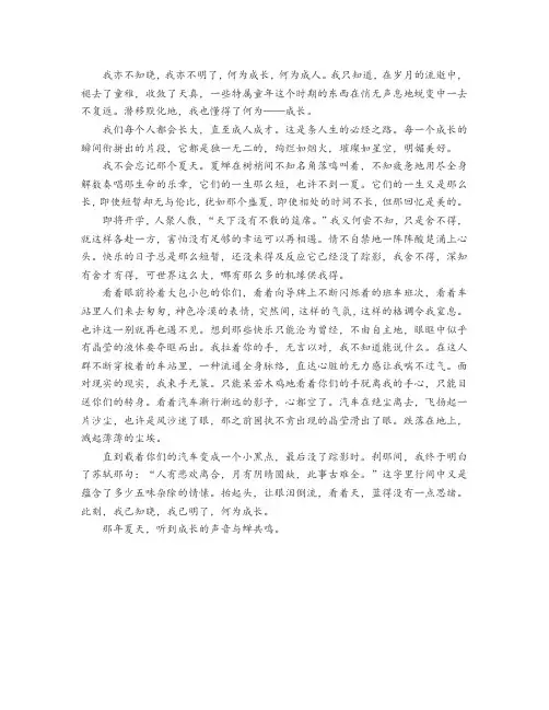 聆听成功的声音作文