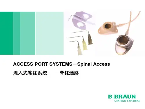 埋入式输注系统之椎管内通路药盒