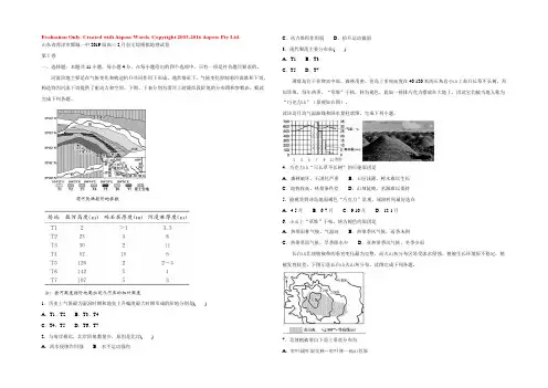 【KS5U解析】山东省菏泽市鄄城一中2019届高三2月份文综模拟地理试卷   Word版含解析