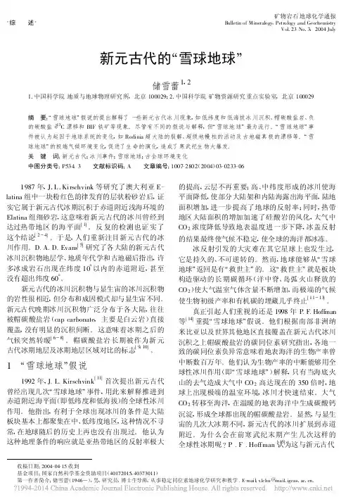 新元古代的_雪球地球_储雪蕾
