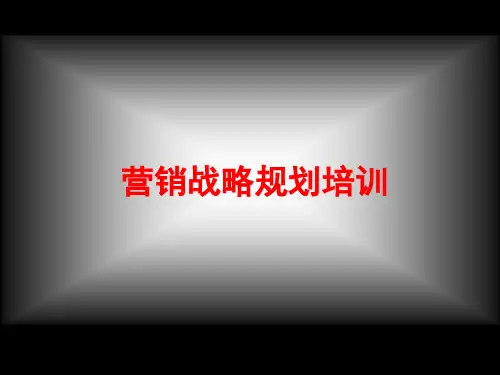 《营销战略规划培训》PPT课件