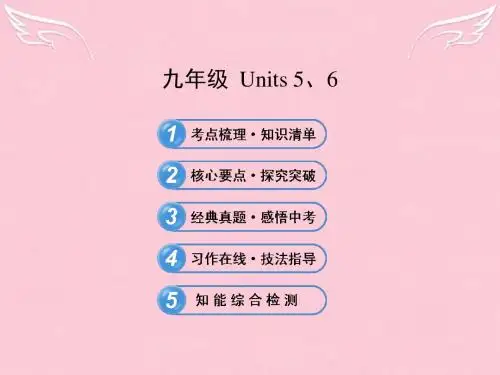 【全程复习方略】(遵义专用)中考英语 九年级 Units 5-6复习课件 人教新目标版