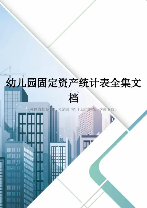 幼儿园固定资产统计表全集文档