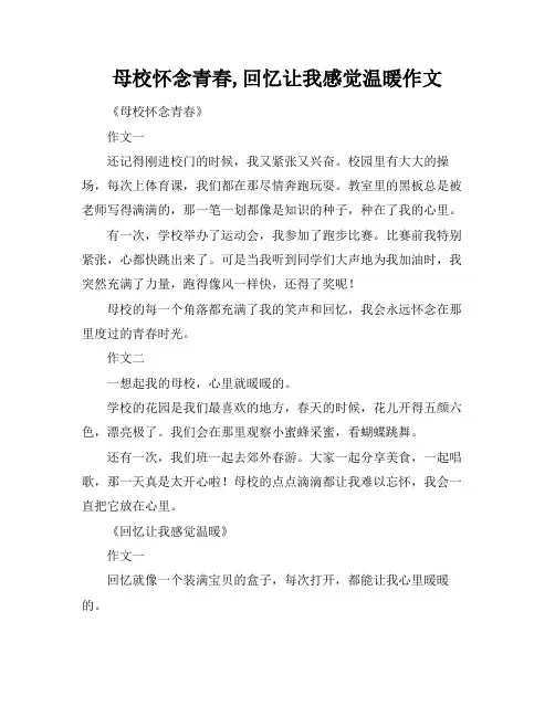 母校怀念青春,回忆让我感觉温暖作文