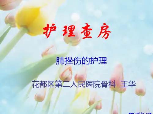 查房-轻度肺挫伤的护理 PPT课件