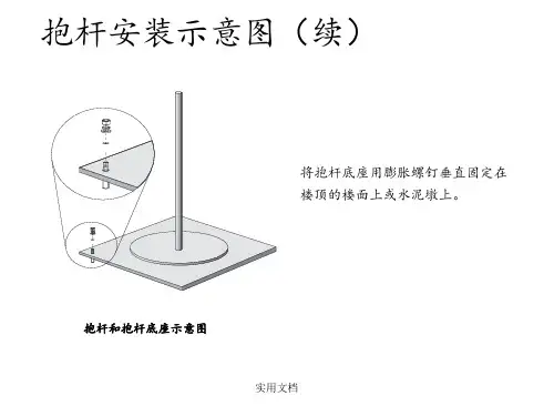 无线网络工程实施指导抱杆安装示意图