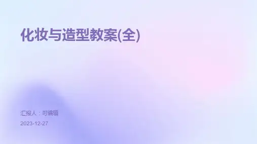 化妆与造型教案(全)ppt