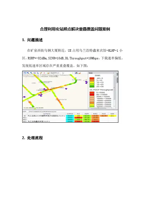 合理利用宏站频点解决重叠覆盖问题案例