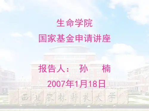 怎样写国家自然科学基金标书