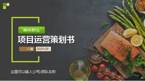 【精品】农产品生鲜电商项目运营策划PPT