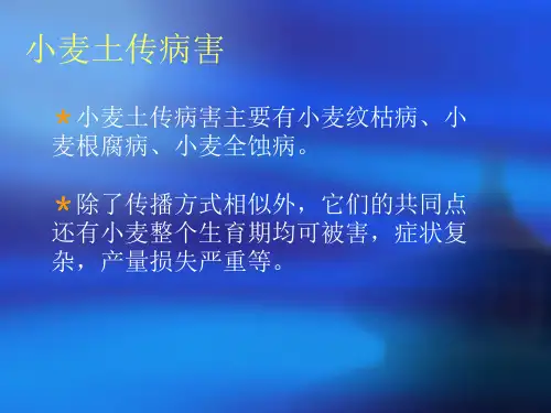 植物病害防治讲义之小麦土传病害