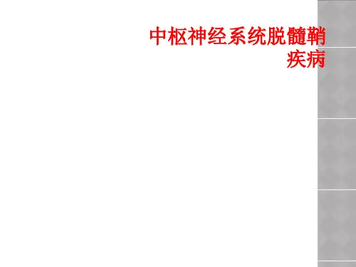中枢神经系统脱髓鞘疾病