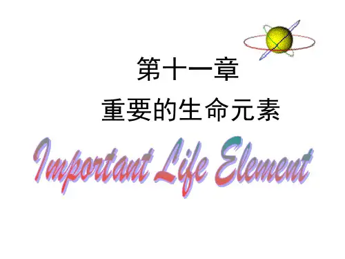 第11章 重要的生命元素
