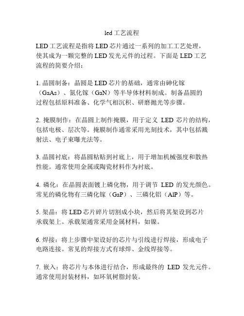 led工艺流程