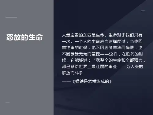 珍爱生命-热爱生活课件