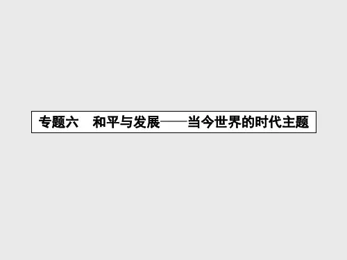 【人民版】选修三历史：6.1《争取人类和平》ppt课件