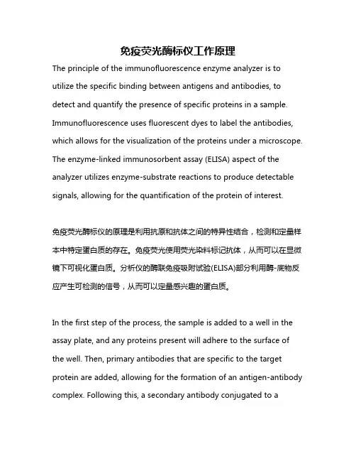 免疫荧光酶标仪工作原理