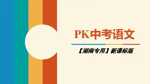 2018中考语文(湖南)复习课件：第一部分 积累与运用 专题二  词语的理解与运用 (共17张PPT)