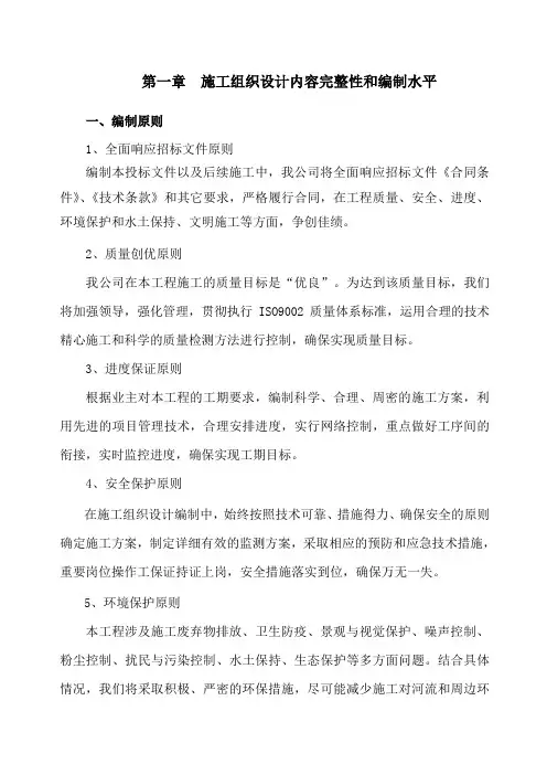 第一章内容完整性和编制水平