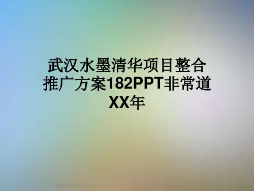武汉水墨清华项目整合推广方案182PPT非常道XX年