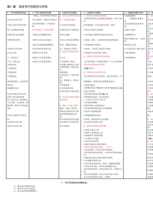 信息系统项目管理师知识点精华(参加软考必备)