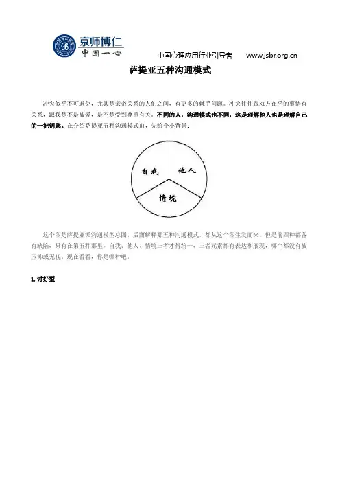 萨提亚五种沟通模式