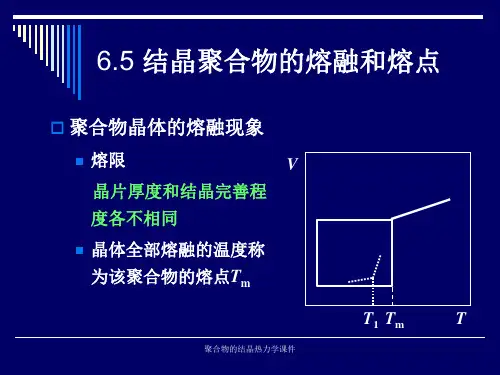 聚合物的结晶热力学课件