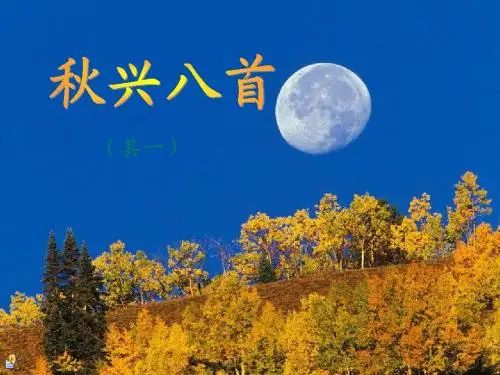 秋兴八首其一