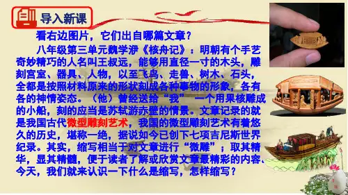 写作《学习缩写》课件(31张ppt)