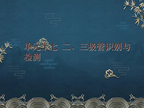 17二、三极管识别与检测ppt课件(全)