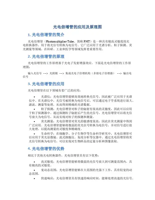 光电倍增管的应用及原理图