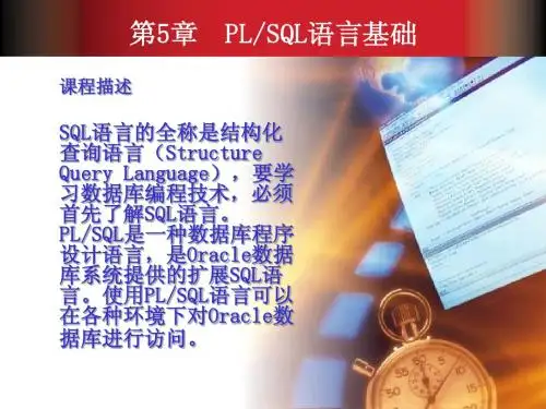 第5章plsql语言基础(1)