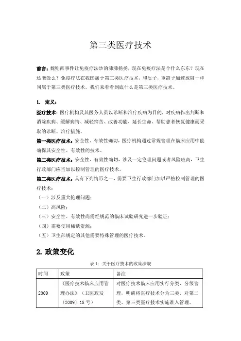 第三类医疗技术