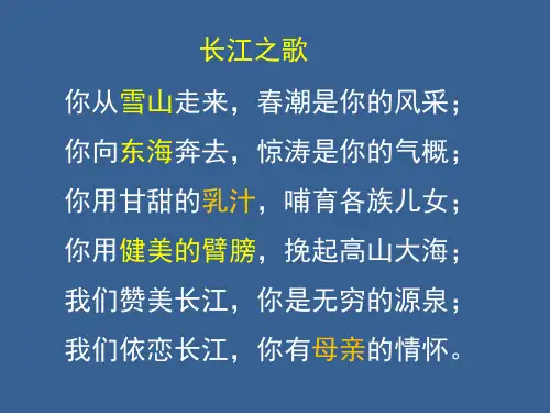《长江的源流概况及水文特征》PPT课件(北京市县级优课).PPT