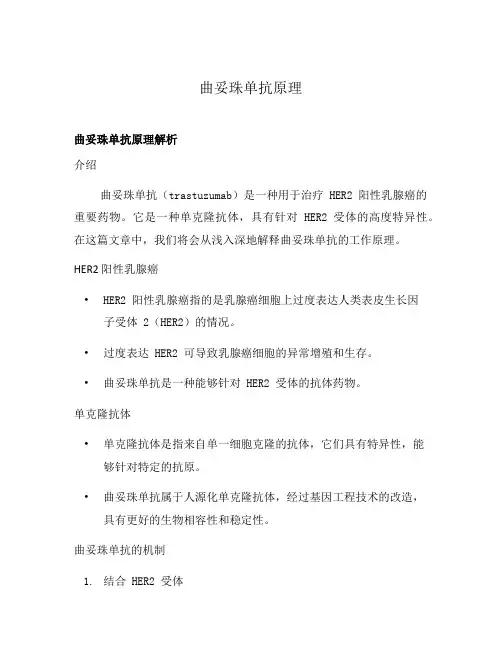 曲妥珠单抗原理