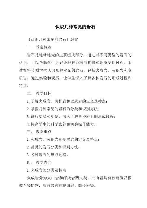 认识几种常见的岩石