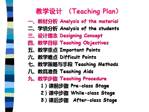 高中英语说课精品PPT课件