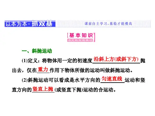 1.5斜抛运动共24张PPT