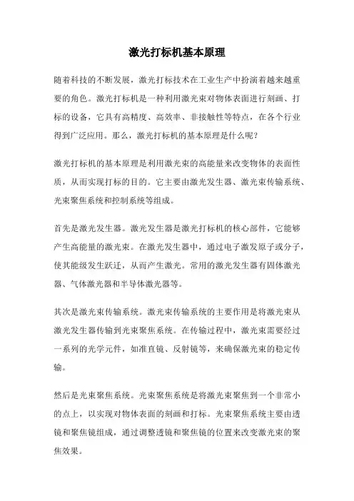 激光打标机基本原理