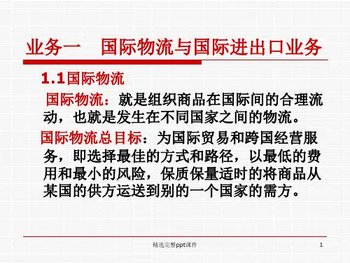 国际物流与国际进出口业务流程(详细)