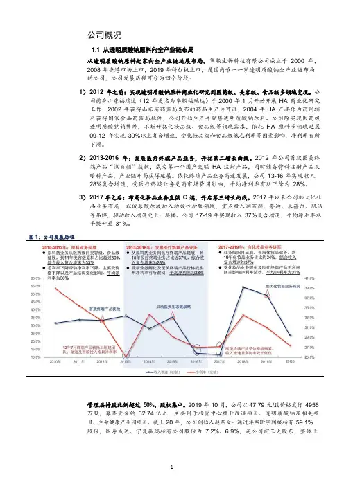 华熙生物发展历程、股权架构及营收结构分析(2021年)