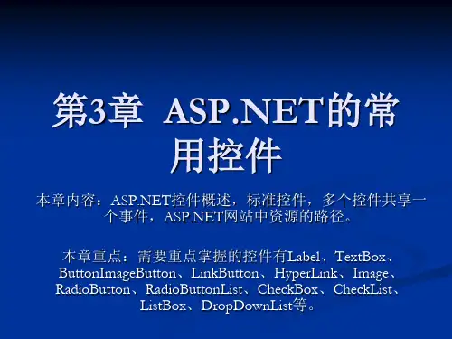 asp的常用控件